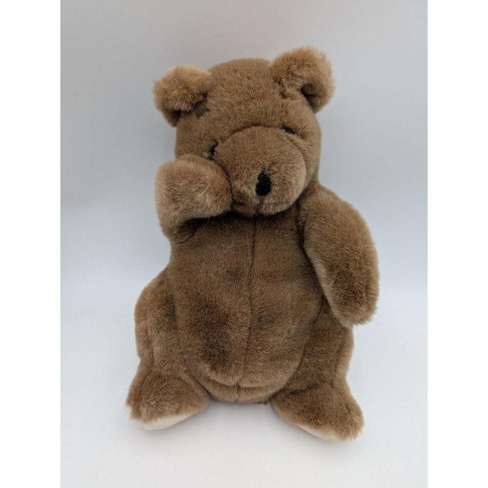 Applause Sweet Pea Bear Plush Brown 12 Inch 1987 Stuffed Animal Toy